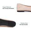 image:imageHee grand Flats for Women Classic Solid Pointed Toe Ballet Shoes Suede Dress Shoes Casual Comfort SlipOn Loafers LightweightApricot