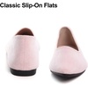 image:imageHee grand Flats for Women Classic Solid Pointed Toe Ballet Shoes Suede Dress Shoes Casual Comfort SlipOn Loafers LightweightBaby Pink