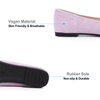 image:imageHee grand Flats for Women Classic Solid Pointed Toe Ballet Shoes Suede Dress Shoes Casual Comfort SlipOn Loafers LightweightBaby Purple