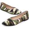 image:imageHee grand Flats for Women Classic Solid Pointed Toe Ballet Shoes Suede Dress Shoes Casual Comfort SlipOn Loafers LightweightCamouflage Black