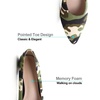 image:imageHee grand Flats for Women Classic Solid Pointed Toe Ballet Shoes Suede Dress Shoes Casual Comfort SlipOn Loafers LightweightCamouflage Black