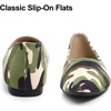 image:imageHee grand Flats for Women Classic Solid Pointed Toe Ballet Shoes Suede Dress Shoes Casual Comfort SlipOn Loafers LightweightCamouflage Black