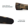image:imageHee grand Flats for Women Classic Solid Pointed Toe Ballet Shoes Suede Dress Shoes Casual Comfort SlipOn Loafers LightweightCamouflage Brown