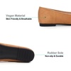 image:imageHee grand Flats for Women Classic Solid Pointed Toe Ballet Shoes Suede Dress Shoes Casual Comfort SlipOn Loafers LightweightKhaki