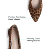 image:imageHee grand Flats for Women Classic Solid Pointed Toe Ballet Shoes Suede Dress Shoes Casual Comfort SlipOn Loafers LightweightLeopard Brown