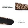 image:imageHee grand Flats for Women Classic Solid Pointed Toe Ballet Shoes Suede Dress Shoes Casual Comfort SlipOn Loafers LightweightLeopard Yellow