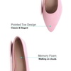 image:imageHee grand Flats for Women Classic Solid Pointed Toe Ballet Shoes Suede Dress Shoes Casual Comfort SlipOn Loafers LightweightPink