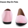 image:imageHee grand Flats for Women Classic Solid Pointed Toe Ballet Shoes Suede Dress Shoes Casual Comfort SlipOn Loafers LightweightPink