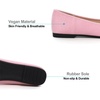 image:imageHee grand Flats for Women Classic Solid Pointed Toe Ballet Shoes Suede Dress Shoes Casual Comfort SlipOn Loafers LightweightPink