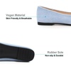 image:imageHee grand Flats for Women Classic Solid Pointed Toe Ballet Shoes Suede Dress Shoes Casual Comfort SlipOn Loafers LightweightSky Blue