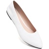 image:imageHee grand Flats for Women Classic Solid Pointed Toe Ballet Shoes Suede Dress Shoes Casual Comfort SlipOn Loafers LightweightWhite