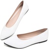 image:imageHee grand Flats for Women Classic Solid Pointed Toe Ballet Shoes Suede Dress Shoes Casual Comfort SlipOn Loafers LightweightWhite