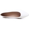 image:imageHee grand Flats for Women Classic Solid Pointed Toe Ballet Shoes Suede Dress Shoes Casual Comfort SlipOn Loafers LightweightWhite