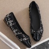 image:imageHee grand Flats for Women Cute Bowknot Round Toe Ballet Dressy Flats Comfort Memory Foam Slip On Loafers Dressy Office Shoes548black