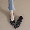 image:imageHee grand Flats for Women Cute Bowknot Round Toe Ballet Dressy Flats Comfort Memory Foam Slip On Loafers Dressy Office Shoes548black