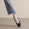 image:imageHee grand Flats for Women Cute Bowknot Round Toe Ballet Dressy Flats Comfort Memory Foam Slip On Loafers Dressy Office Shoes548black