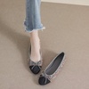 image:imageHee grand Flats for Women Cute Bowknot Round Toe Ballet Dressy Flats Comfort Memory Foam Slip On Loafers Dressy Office Shoes548grey