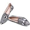 image:imageHee grand Flats for Women Fashion Snakeskin Pointed Toe Ballet Flats Comfort Casual Slip On LoafersBlack