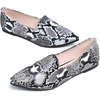 image:imageHee grand Flats for Women Fashion Snakeskin Pointed Toe Ballet Flats Comfort Casual Slip On LoafersBlack