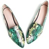 image:imageHee grand Flats for Women Fashion Snakeskin Pointed Toe Ballet Flats Comfort Casual Slip On LoafersGreen