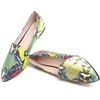 image:imageHee grand Flats for Women Fashion Snakeskin Pointed Toe Ballet Flats Comfort Casual Slip On LoafersRed