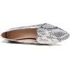 image:imageHee grand Flats for Women Fashion Snakeskin Pointed Toe Ballet Flats Comfort Casual Slip On LoafersWhite