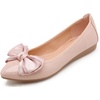 image:imageHee grand Foldable Flats for Women Bowknot Pointed Toe Ballet Shoes Patent Leather Dress Shoes Slip On LoafersApricot