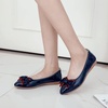 image:imageHee grand Foldable Flats for Women Bowknot Pointed Toe Ballet Shoes Patent Leather Dress Shoes Slip On LoafersSapphire