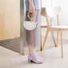 image:imageHee grand Mary Jane Low Heels for Women Closed Round Toe Chunky Block Double Ankle Strap Bow Pumps Wedding Office Work Dress Shoes189purple