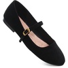 image:imageHee grand Mary Jane Shoes for Women Buckle Strap Ballet Flats Comfortable Leather Dress Shoes489blacksuede