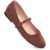 image:imageHee grand Mary Jane Shoes for Women Buckle Strap Ballet Flats Comfortable Leather Dress Shoes489brownsuede