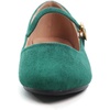 image:imageHee grand Mary Jane Shoes for Women Buckle Strap Ballet Flats Comfortable Leather Dress Shoes489greensuede