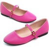 image:imageHee grand Mary Jane Shoes for Women Buckle Strap Ballet Flats Comfortable Leather Dress Shoes681rose Redpu