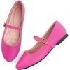 image:imageHee grand Mary Jane Shoes for Women Buckle Strap Ballet Flats Comfortable Leather Dress Shoes681rose Redpu