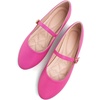 image:imageHee grand Mary Jane Shoes for Women Buckle Strap Ballet Flats Comfortable Leather Dress Shoes681rose Redpu