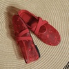 image:imageHee grand Mesh Ballet Flats for Women Floral Embroidered Round Toe Mary Jane Flats Dress Ballerina ShoesRed