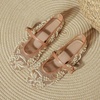 image:imageHee grand Mesh Ballet Flats for Women Pearl Floral Embroidered Round Toe Mary Jane Flats Dress Ballerina ShoesApricot