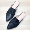 image:imageHee grand Mules for Women Bow Pointed Toe Mules Comfortable Slip on Backless LoafersBlack