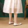 image:imageHee grand Patent Leather Flats for Women Adjustable TStrap Buckle Square Toe Mary Jane Shoes Comfortable Flats490apricot