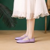 image:imageHee grand Patent Leather Flats for Women Adjustable TStrap Buckle Square Toe Mary Jane Shoes Comfortable Flats490purple