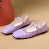 image:imageHee grand Patent Leather Flats for Women Adjustable TStrap Buckle Square Toe Mary Jane Shoes Comfortable Flats490purple