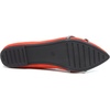 image:imageHee grand Pointed Toe Ballet Flats for Women Suede Rhinestones Chains Black Dress Shoes Comfort SlipOn LoafersOrange