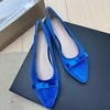 image:imageHee grand Pointed Toe Flats for Women Casual SlipOn Loafers Comfort Work Shoes Velvet Dressy Shoes978blue