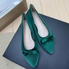 image:imageHee grand Pointed Toe Flats for Women Casual SlipOn Loafers Comfort Work Shoes Velvet Dressy Shoes978green