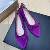 image:imageHee grand Pointed Toe Flats for Women Casual SlipOn Loafers Comfort Work Shoes Velvet Dressy Shoes978purple