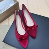 image:imageHee grand Pointed Toe Flats for Women Casual SlipOn Loafers Comfort Work Shoes Velvet Dressy Shoes978red