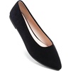 image:imageHee grand Pointed Toe Flats for Women Casual SlipOn Loafers Comfort Work Shoes Velvet Dressy ShoesBlack