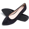 image:imageHee grand Pointed Toe Flats for Women Casual SlipOn Loafers Comfort Work Shoes Velvet Dressy ShoesBlack
