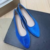 image:imageHee grand Pointed Toe Flats for Women Casual SlipOn Loafers Comfort Work Shoes Velvet Dressy ShoesBlue