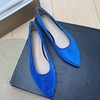 image:imageHee grand Pointed Toe Flats for Women Casual SlipOn Loafers Comfort Work Shoes Velvet Dressy ShoesBlue